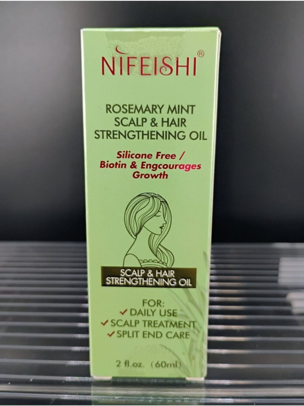 Nifeishi Rosemary Mint Scalp & Hair Strengthening Oil 60ml